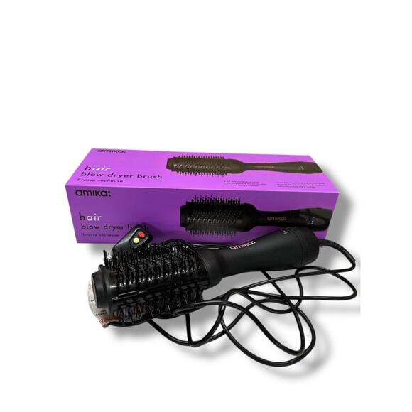 Amika Blow Dryer Brush 2-in-1 hair styling tool For customized blowout 2x SHINE - Picture 1 of 7